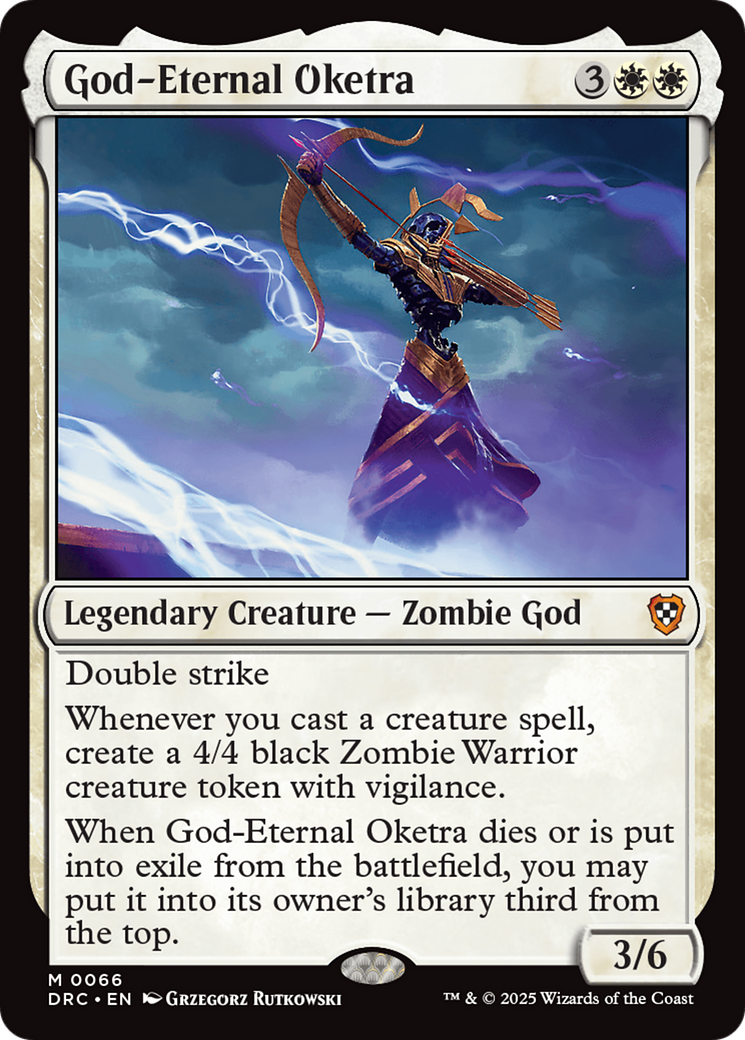 God-Eternal Oketra [Aetherdrift Commander] | Dumpster Cat Games