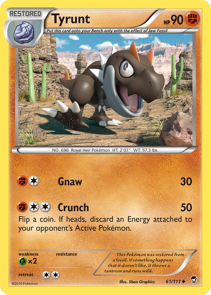 Tyrunt (61/111) [XY: Furious Fists] | Dumpster Cat Games