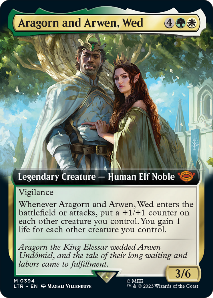 Aragorn and Arwen, Wed (Extended Art) [The Lord of the Rings: Tales of Middle-Earth] | Dumpster Cat Games