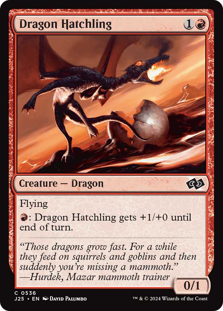 Dragon Hatchling [Foundations Jumpstart] | Dumpster Cat Games