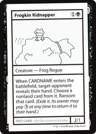 Frogkin Kidnapper (2021 Edition) [Mystery Booster Playtest Cards] | Dumpster Cat Games