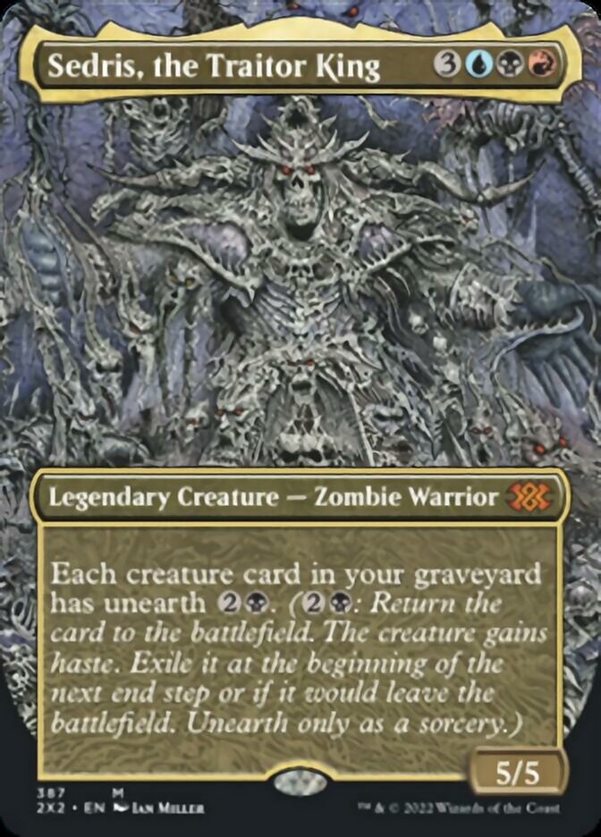 Sedris, the Traitor King (Borderless Alternate Art) [Double Masters 2022] | Dumpster Cat Games