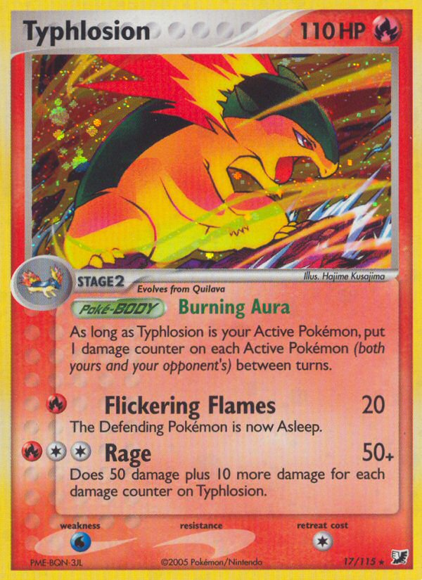 Typhlosion (17/115) [EX: Unseen Forces] | Dumpster Cat Games