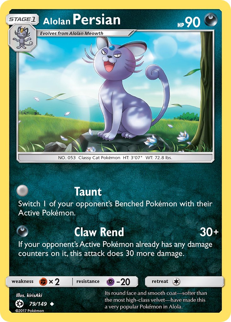 Alolan Persian (79/149) (Cosmos Holo) (Blister Exclusive) [Sun & Moon: Base Set] | Dumpster Cat Games