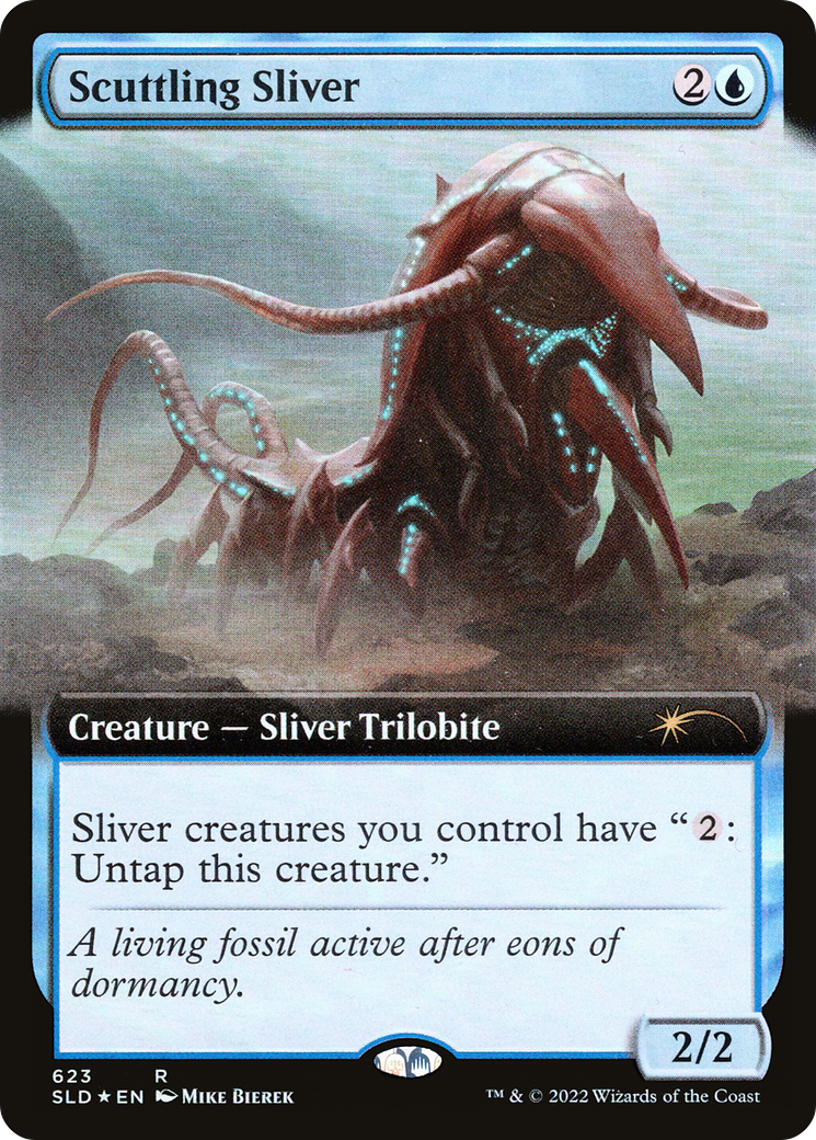 Scuttling Sliver (Extended Art) [Secret Lair Drop Promos] | Dumpster Cat Games