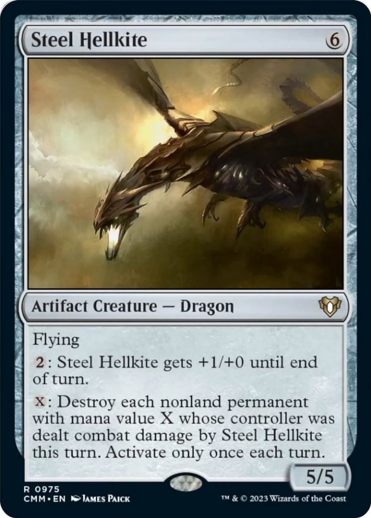 Steel Hellkite [Commander Masters] | Dumpster Cat Games