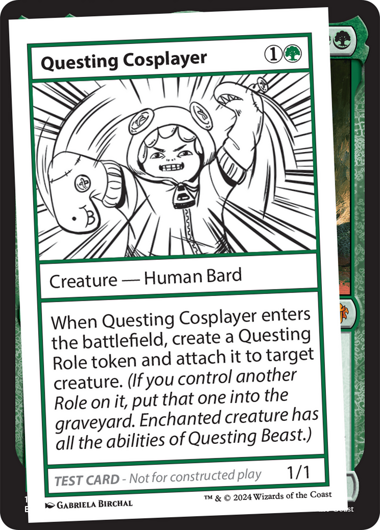 Questing Cosplayer [Mystery Booster 2 Playtest Cards] | Dumpster Cat Games