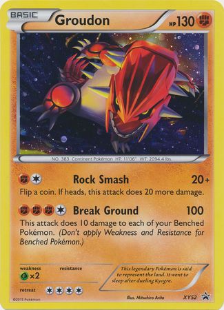 Groudon (XY52) (Jumbo Card) [XY: Black Star Promos] | Dumpster Cat Games