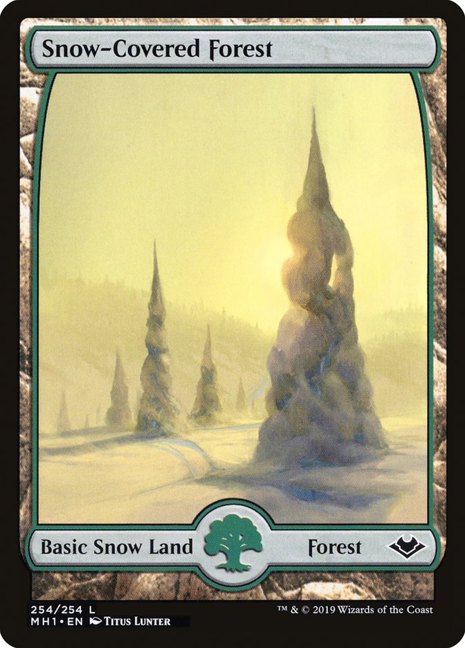 Snow-Covered Forest [Modern Horizons] | Dumpster Cat Games