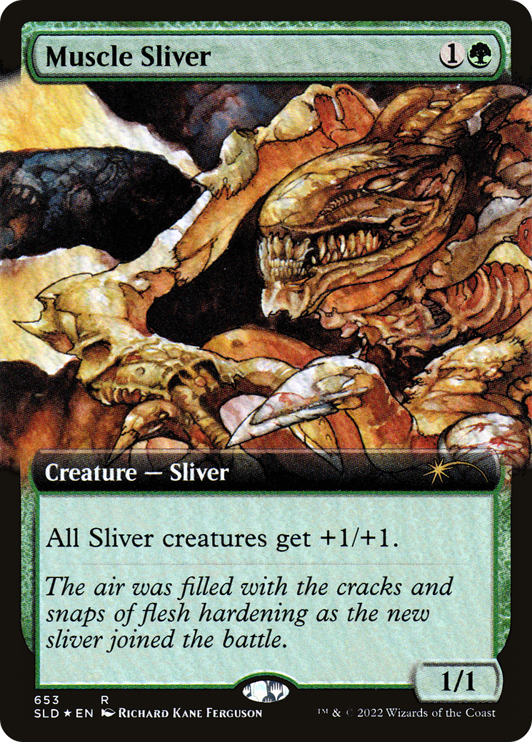 Muscle Sliver (Extended Art) [Secret Lair Drop Promos] | Dumpster Cat Games