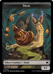 Snail // Thundertrap Trainer Double-Sided Token [Bloomburrow Tokens] | Dumpster Cat Games