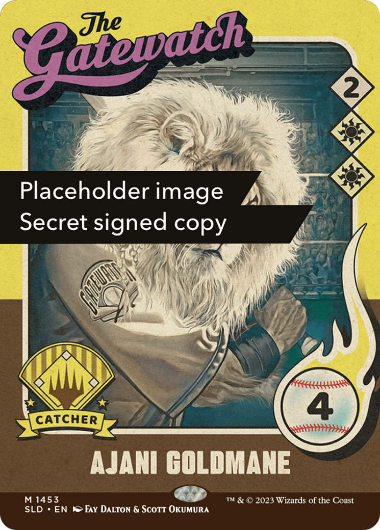 Ajani Goldmane (745) (Autographed) [Secret Lair Drop Series] | Dumpster Cat Games