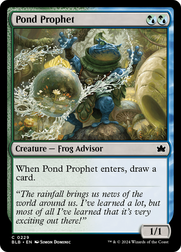 Pond Prophet [Bloomburrow] | Dumpster Cat Games