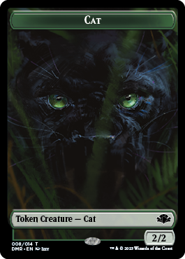 Insect // Cat (008) Double-Sided Token [Dominaria Remastered Tokens] | Dumpster Cat Games