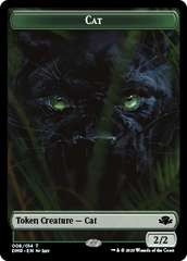 Goblin // Cat (008) Double-Sided Token [Dominaria Remastered Tokens] | Dumpster Cat Games