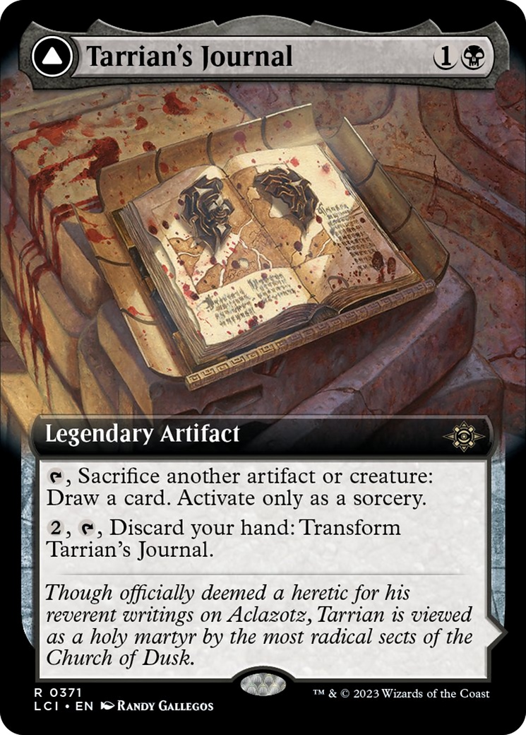 Tarrian's Journal // The Tomb of Aclazotz (Extended Art) [The Lost Caverns of Ixalan] | Dumpster Cat Games