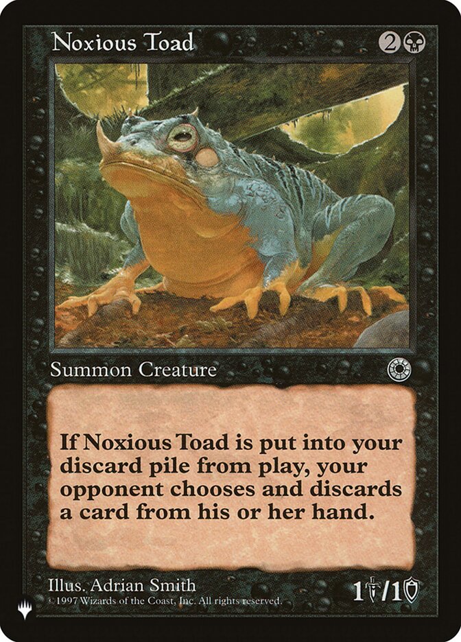 Noxious Toad [The List] | Dumpster Cat Games