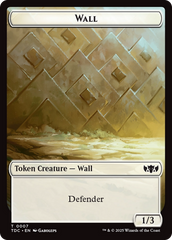 Wall // Spider Double-Sided Token [Tarkir: Dragonstorm Commander Tokens] | Dumpster Cat Games