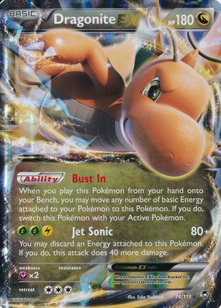 Dragonite EX (74/111) (Jumbo Card) [XY: Furious Fists] | Dumpster Cat Games