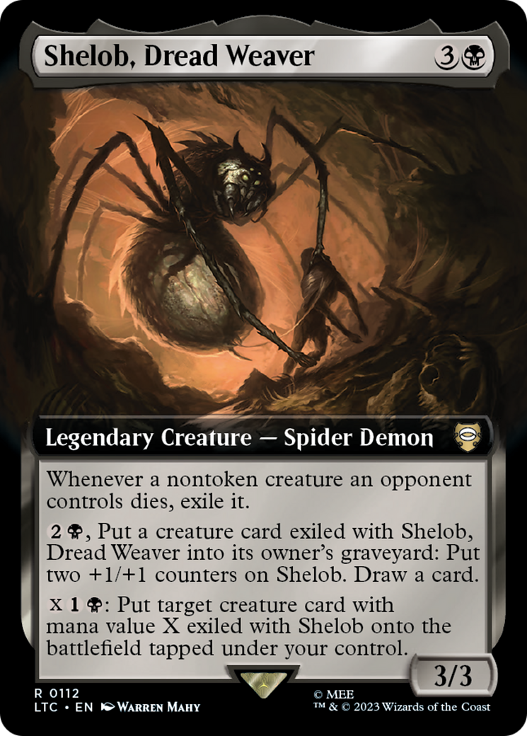 Shelob, Dread Weaver (Extended Art) [The Lord of the Rings: Tales of Middle-Earth Commander] | Dumpster Cat Games