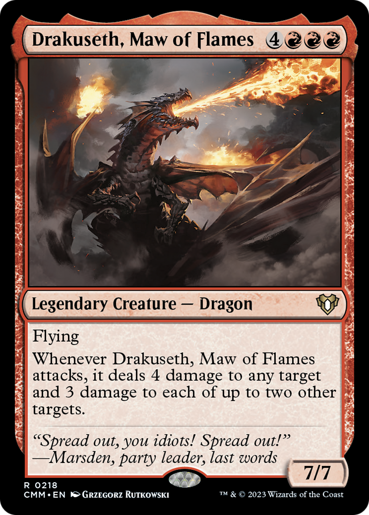 Drakuseth, Maw of Flames [Commander Masters] | Dumpster Cat Games