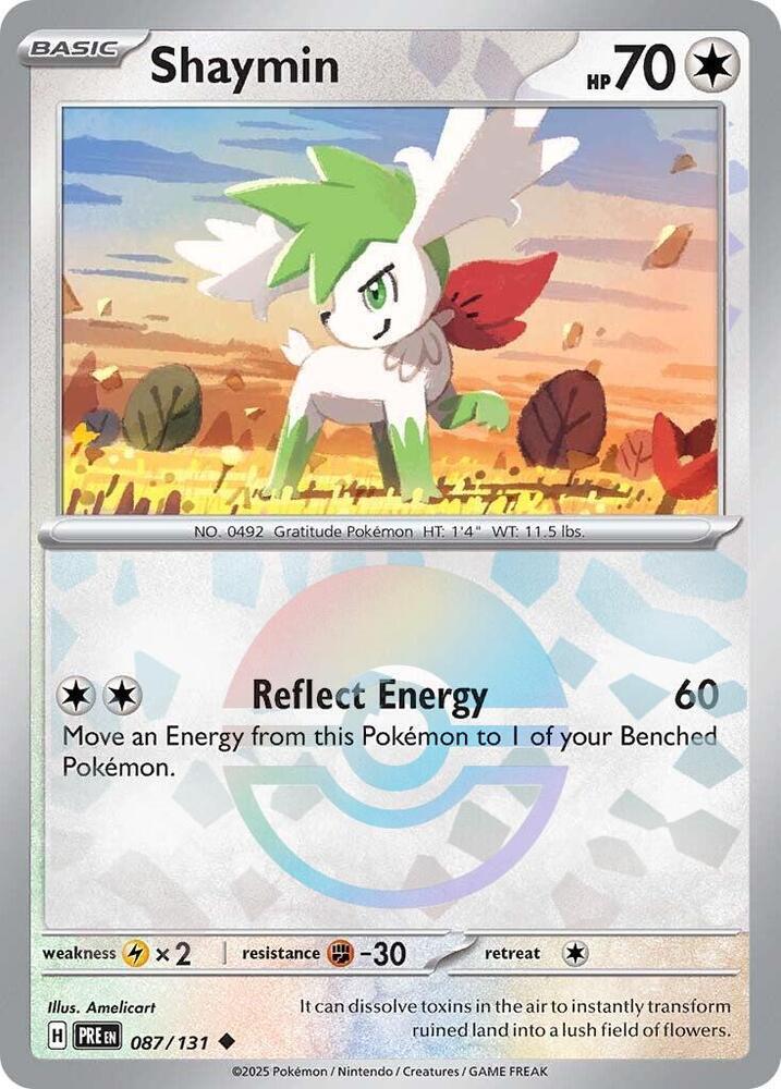 Shaymin (087/131) (Poke Ball Pattern) [Scarlet & Violet: Prismatic Evolutions] | Dumpster Cat Games