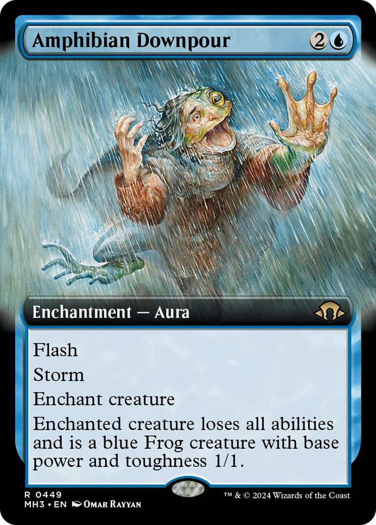 Amphibian Downpour (Extended Art) [Modern Horizons 3] | Dumpster Cat Games