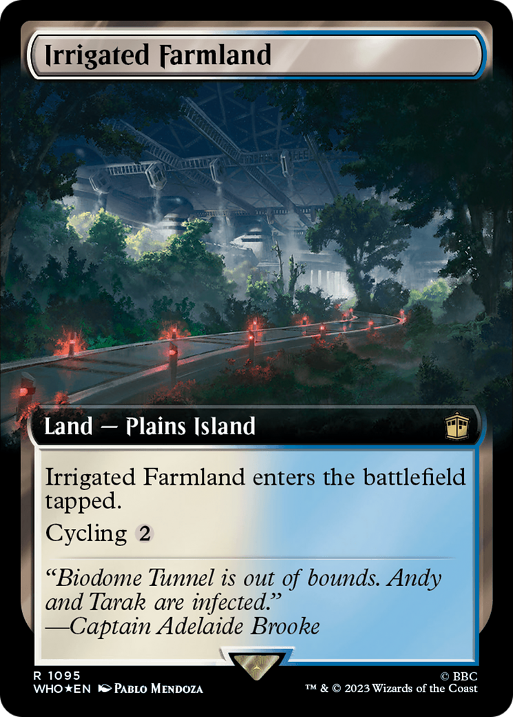 Irrigated Farmland (Extended Art) (Surge Foil) [Doctor Who] | Dumpster Cat Games