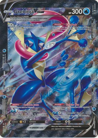 Greninja V-Union (Jumbo Card) [Sword & Shield: Black Star Promos] | Dumpster Cat Games