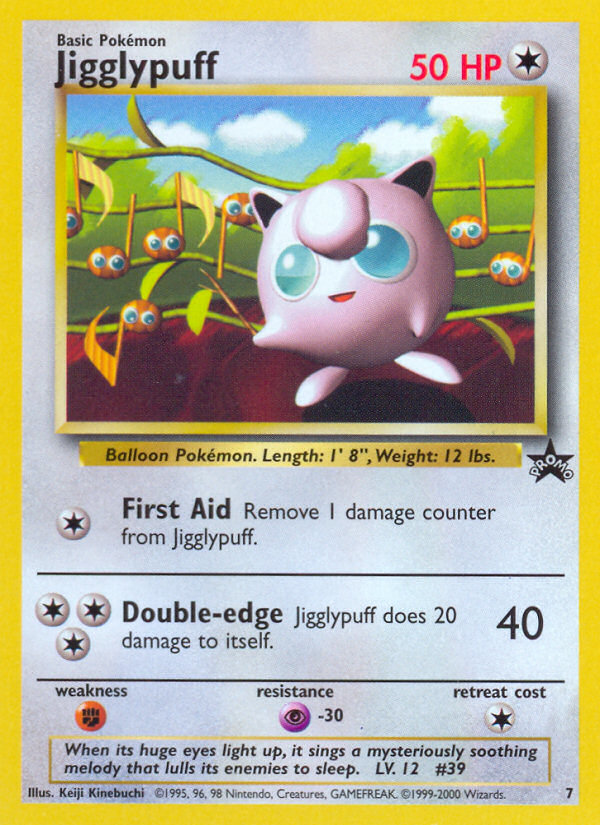 Jigglypuff (7) [Wizards of the Coast: Black Star Promos] | Dumpster Cat Games