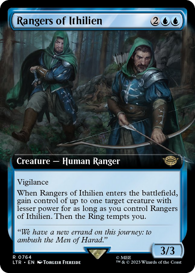 Rangers of Ithilien (Extended Art) (Surge Foil) [The Lord of the Rings: Tales of Middle-Earth] | Dumpster Cat Games