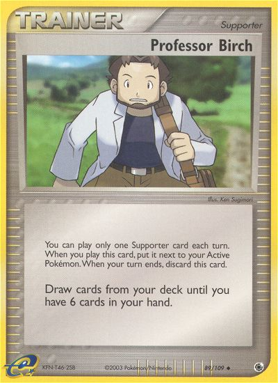 Professor Birch (89/109) [EX: Ruby & Sapphire] | Dumpster Cat Games