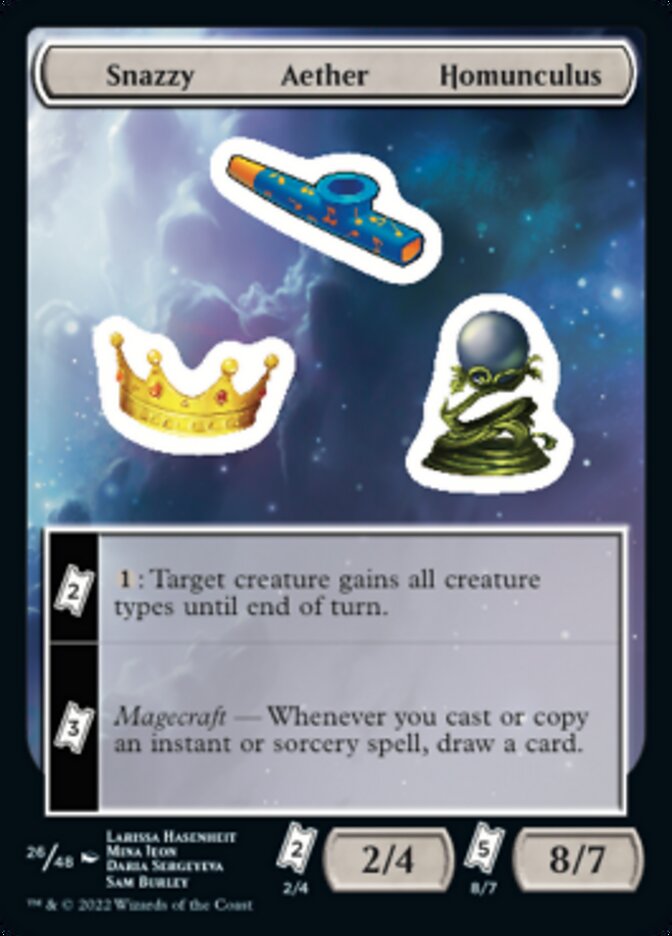 Snazzy Aether Homunculus [Unfinity Stickers] | Dumpster Cat Games