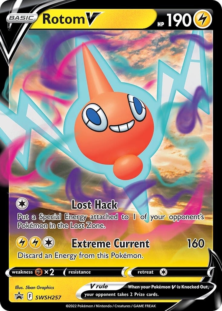 Rotom V (SWSH257) [Sword & Shield: Black Star Promos] | Dumpster Cat Games