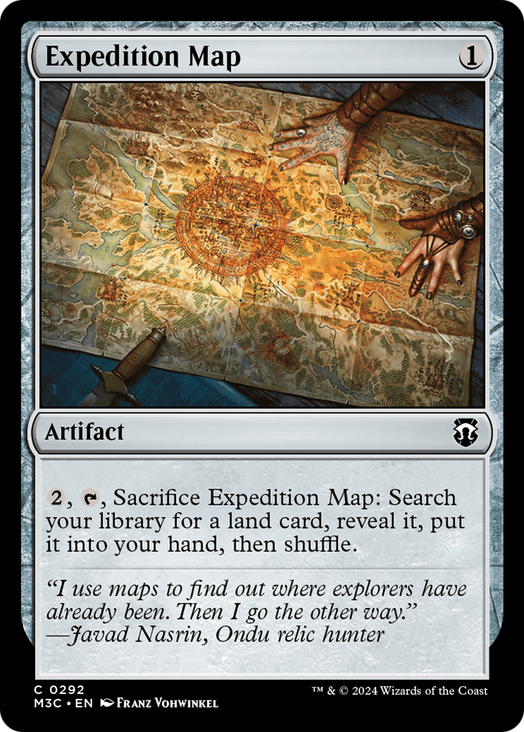 Expedition Map (Ripple Foil) [Modern Horizons 3 Commander] | Dumpster Cat Games