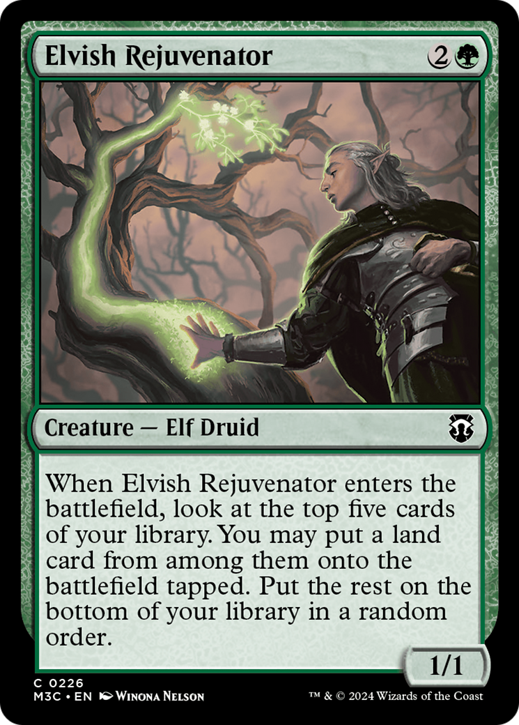 Elvish Rejuvenator (Ripple Foil) [Modern Horizons 3 Commander] | Dumpster Cat Games