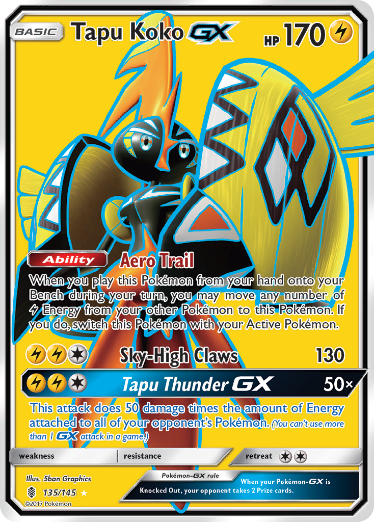 Tapu Koko GX (135/145) [Sun & Moon: Guardians Rising] | Dumpster Cat Games