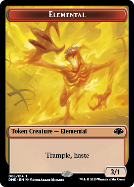 Insect // Elemental Double-Sided Token [Dominaria Remastered Tokens] | Dumpster Cat Games