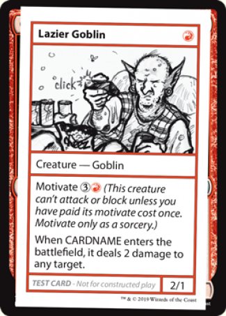 Lazier Goblin (2021 Edition) [Mystery Booster Playtest Cards] | Dumpster Cat Games