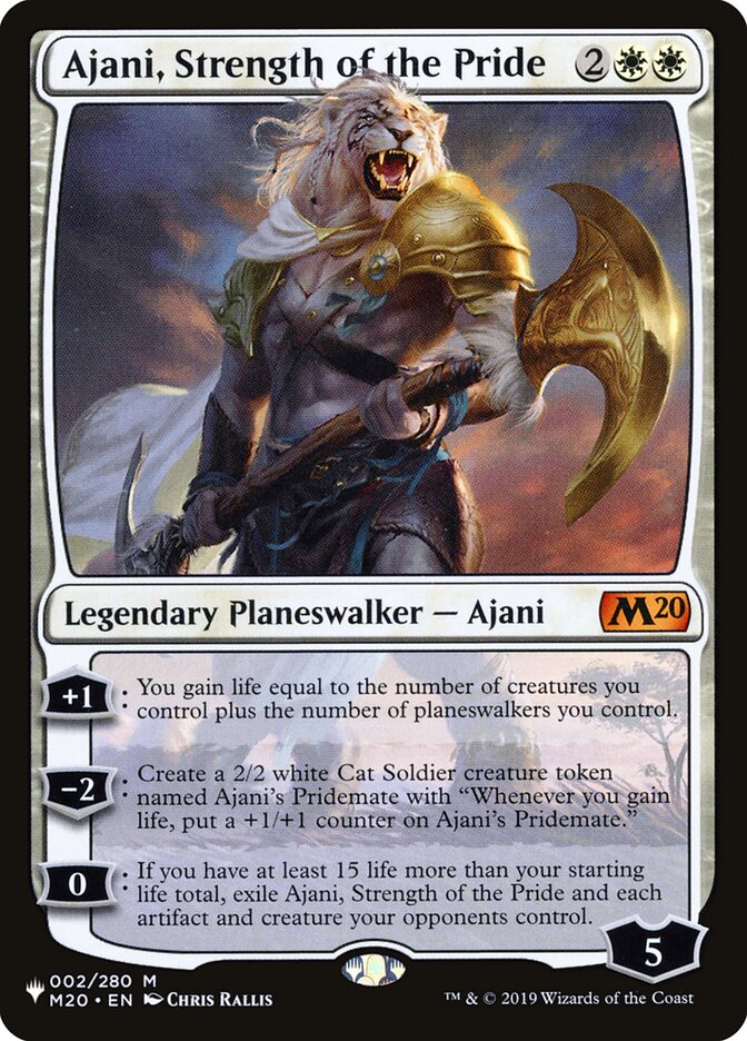 Ajani, Strength of the Pride [The List] | Dumpster Cat Games