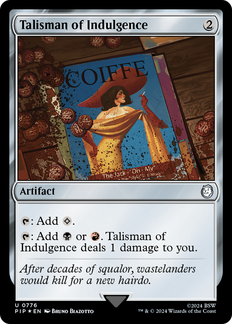 Talisman of Indulgence (Surge Foil) [Fallout] | Dumpster Cat Games