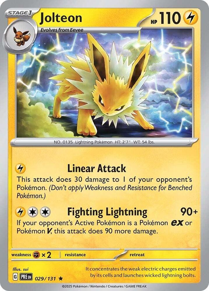 Jolteon (029/131) [Scarlet & Violet: Prismatic Evolutions] | Dumpster Cat Games