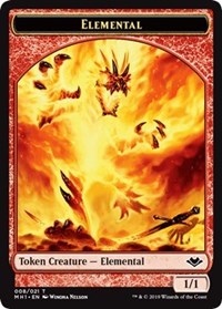 Elemental (008) // Spider (014) Double-Sided Token [Modern Horizons Tokens] | Dumpster Cat Games