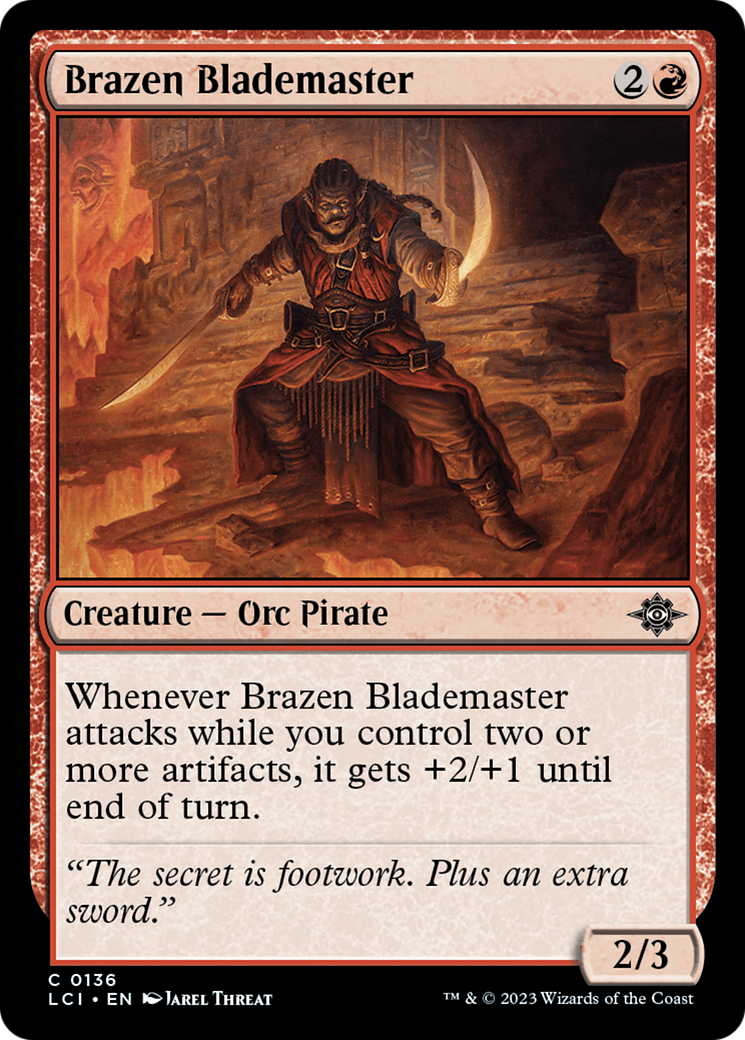 Brazen Blademaster [The Lost Caverns of Ixalan] | Dumpster Cat Games