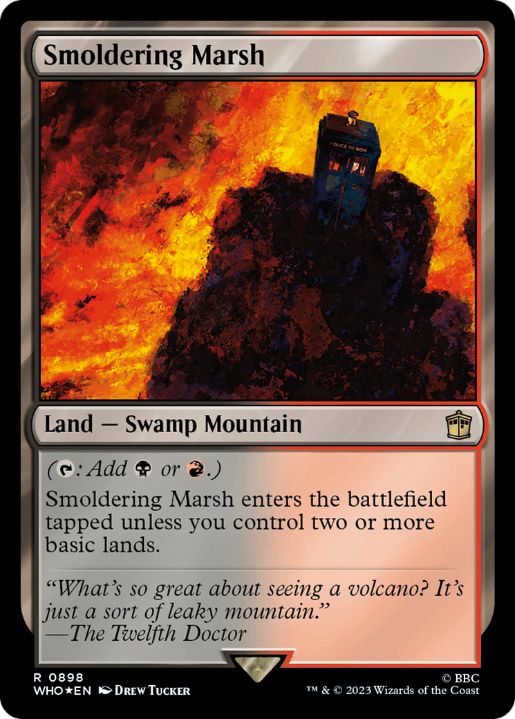 Smoldering Marsh (Surge Foil) [Doctor Who] | Dumpster Cat Games