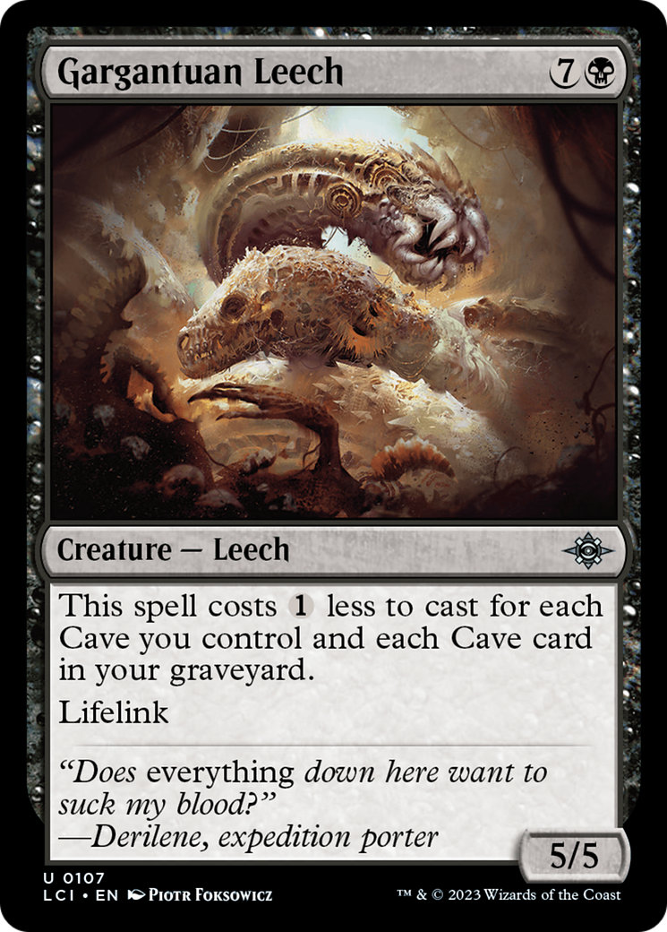 Gargantuan Leech [The Lost Caverns of Ixalan] | Dumpster Cat Games