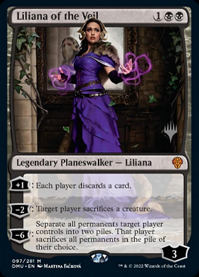 Liliana of the Veil (Promo Pack) [Dominaria United Promos] | Dumpster Cat Games