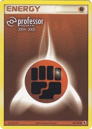 Fighting Energy (105/109) (2004 2005) [Professor Program Promos] | Dumpster Cat Games