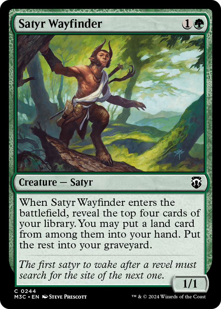 Satyr Wayfinder (Ripple Foil) [Modern Horizons 3 Commander] | Dumpster Cat Games