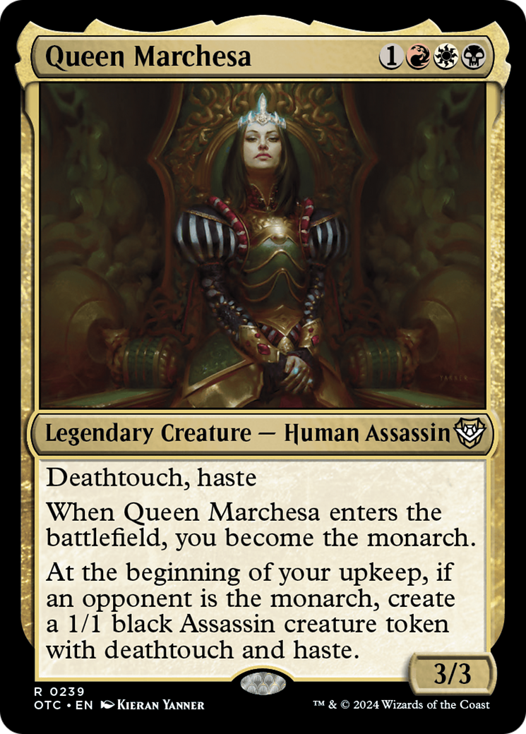 Queen Marchesa [Outlaws of Thunder Junction Commander] | Dumpster Cat Games